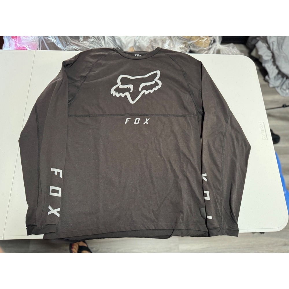 Fox long sleeve Men's size XL Moto Racing Cycling Dark Grey